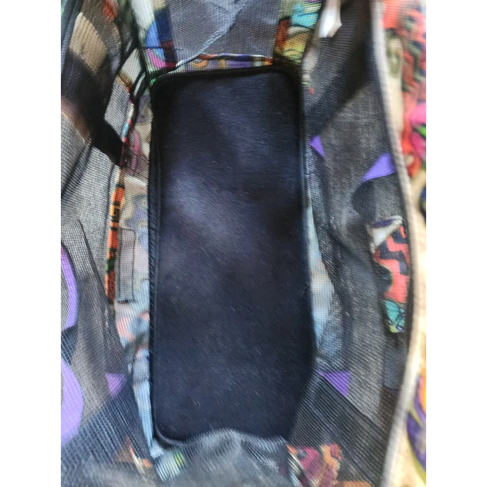 Laurel Burch Cat & Dog Carrier Art Tote Canvas Mesh Canvas Soft New with Tags